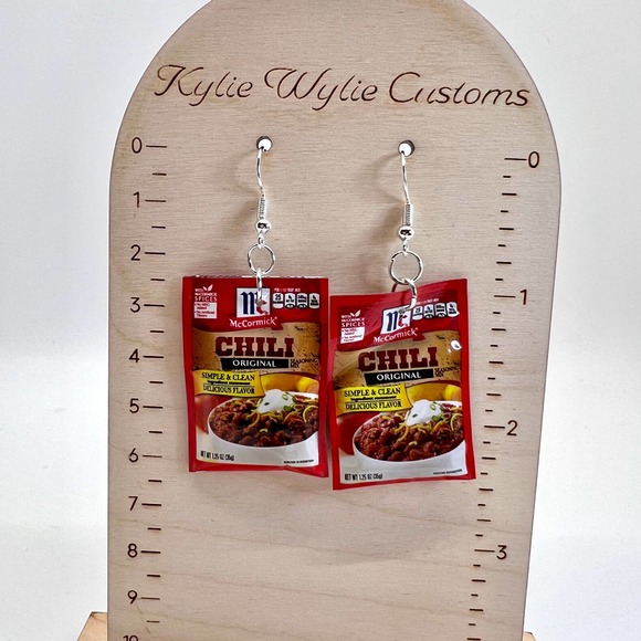 Chili Seasoning Earrings - McCormick Earrings - Spice Earrings - Chef Earrings - Picture 10 of 10
